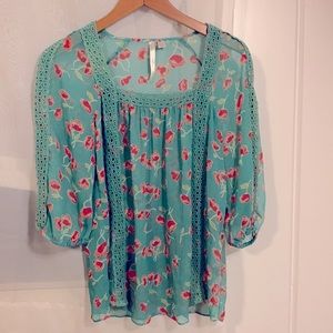 Lauren Conrad peasant top XS